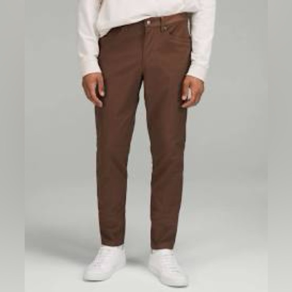 Lululemon ABC Slim-Fit 5 Pocket Pant 32L Utlilitech (Dark Mocha)
